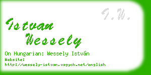 istvan wessely business card