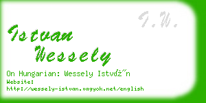 istvan wessely business card